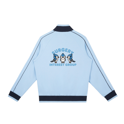Color Block Raglan Sleeve Zip Track Jacket