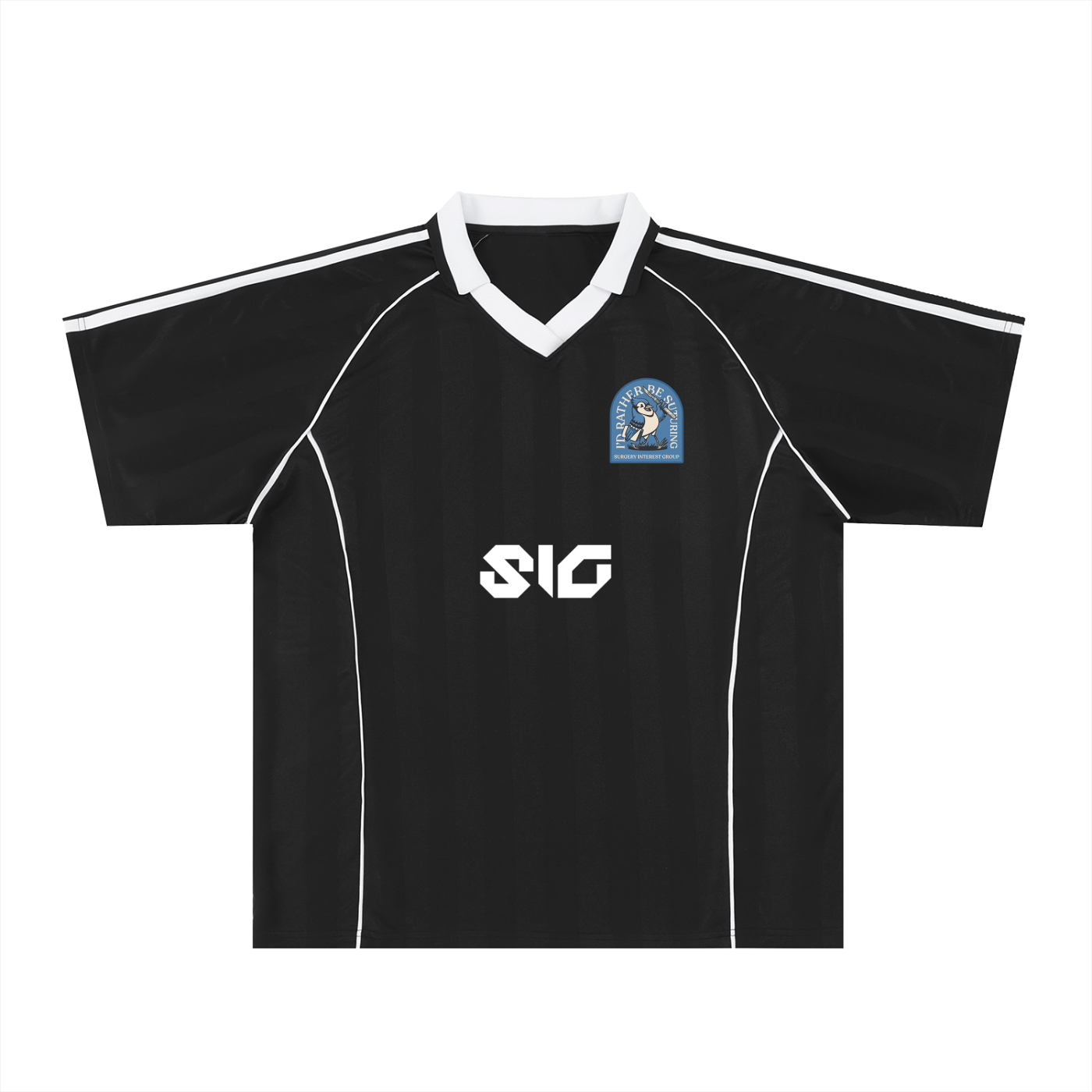 Shadow Stripe Collared Soccer Jersey
