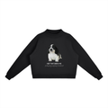 Essential Fleece Mock-Neck Crew Sweatshirt
