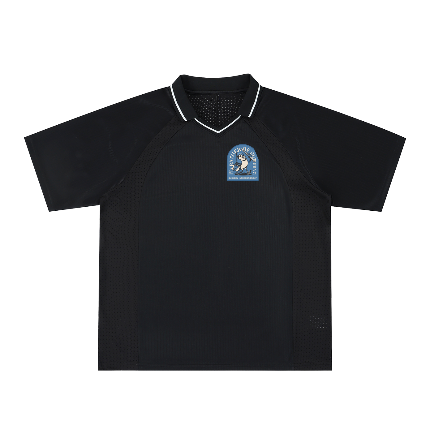Striped V-Neck Soccer Jersey