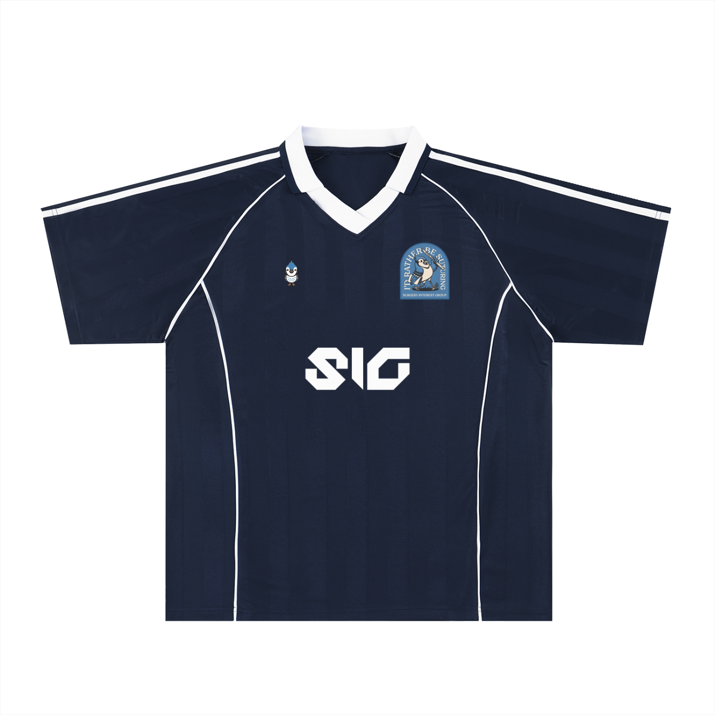 Shadow Stripe Collared Soccer Jersey