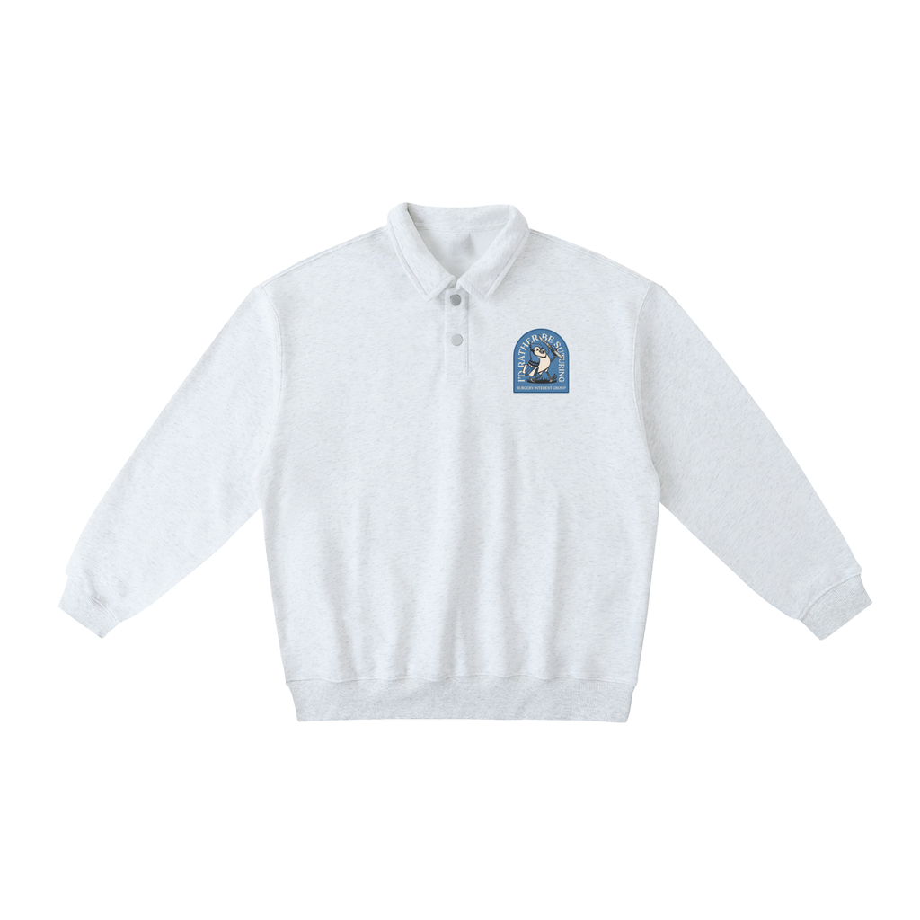 Heavyweight Polo-Collar Sweatshirt