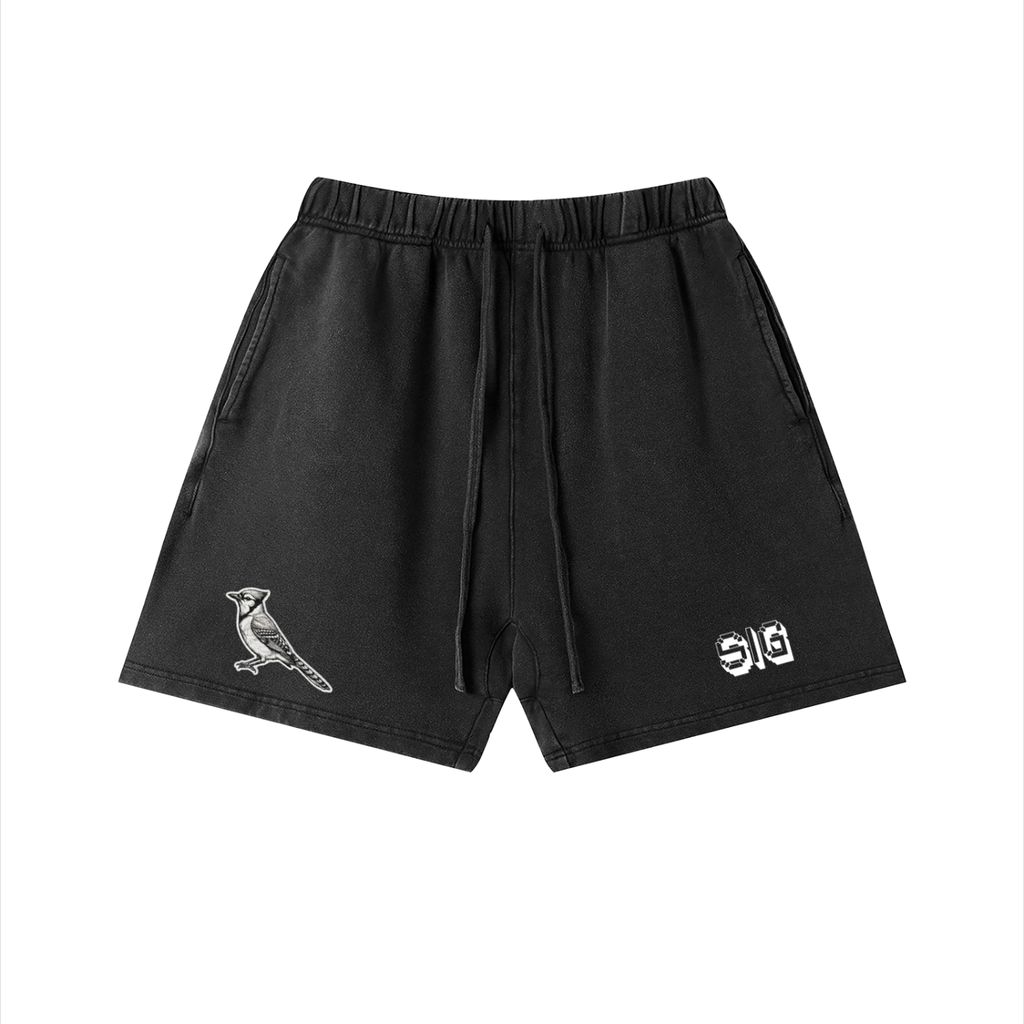 Unisex Vintage Wash Cotton Shorts