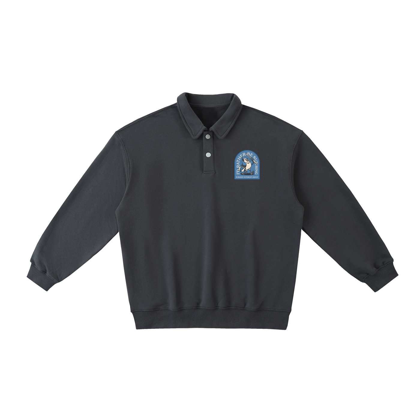Heavyweight Polo-Collar Sweatshirt