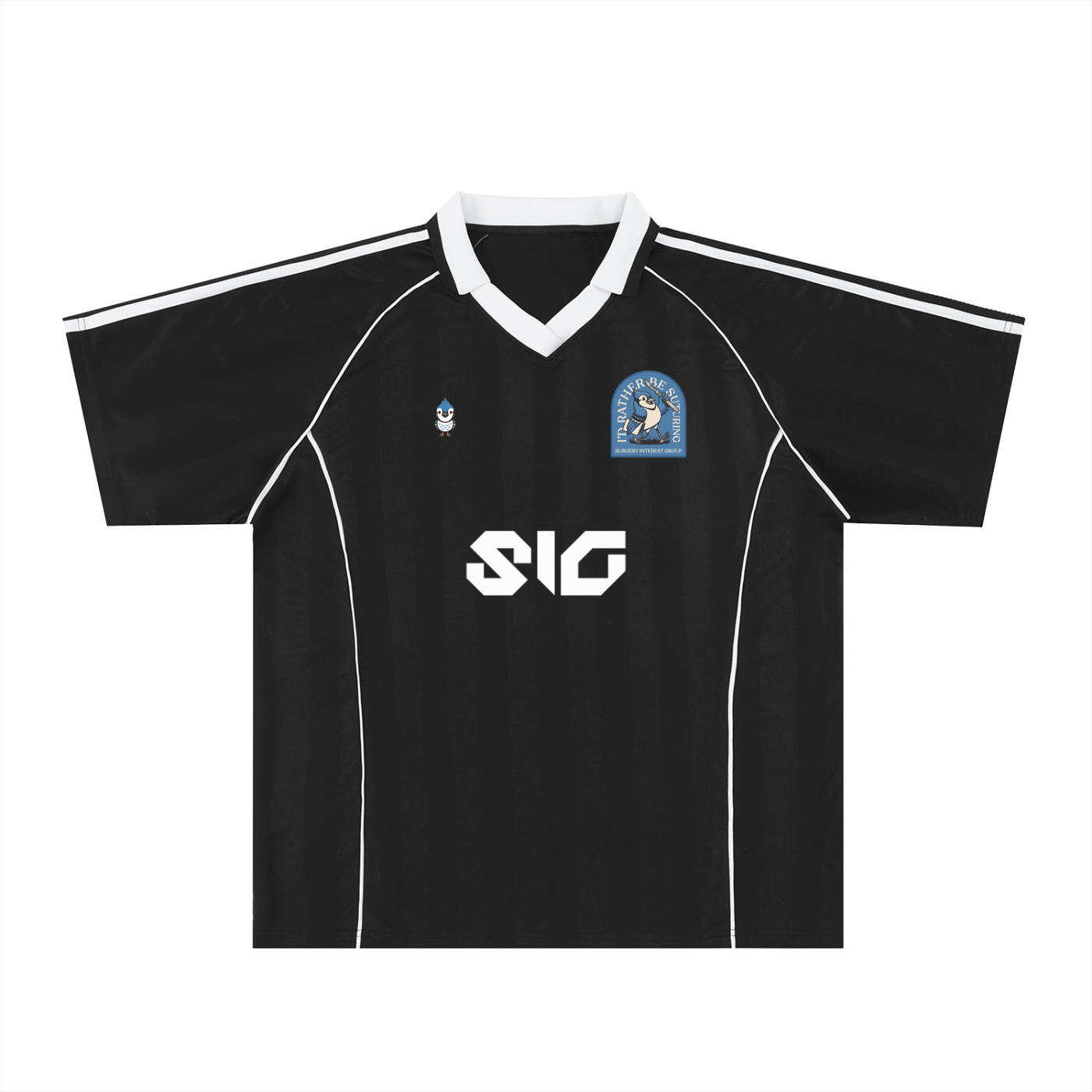 Shadow Stripe Collared Soccer Jersey