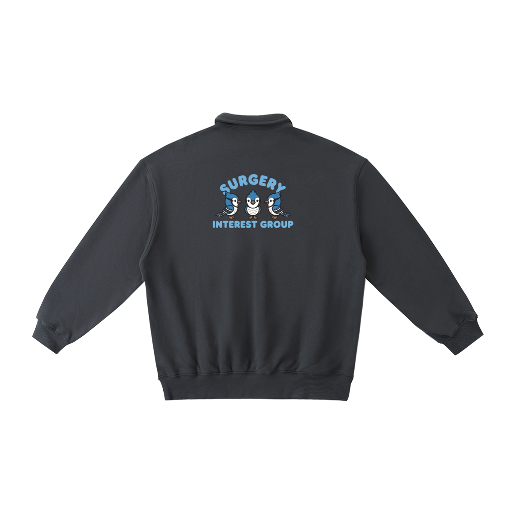 Heavyweight Polo-Collar Sweatshirt